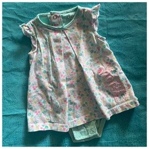 Carters floral bodysuit dress Sz 6/9 months